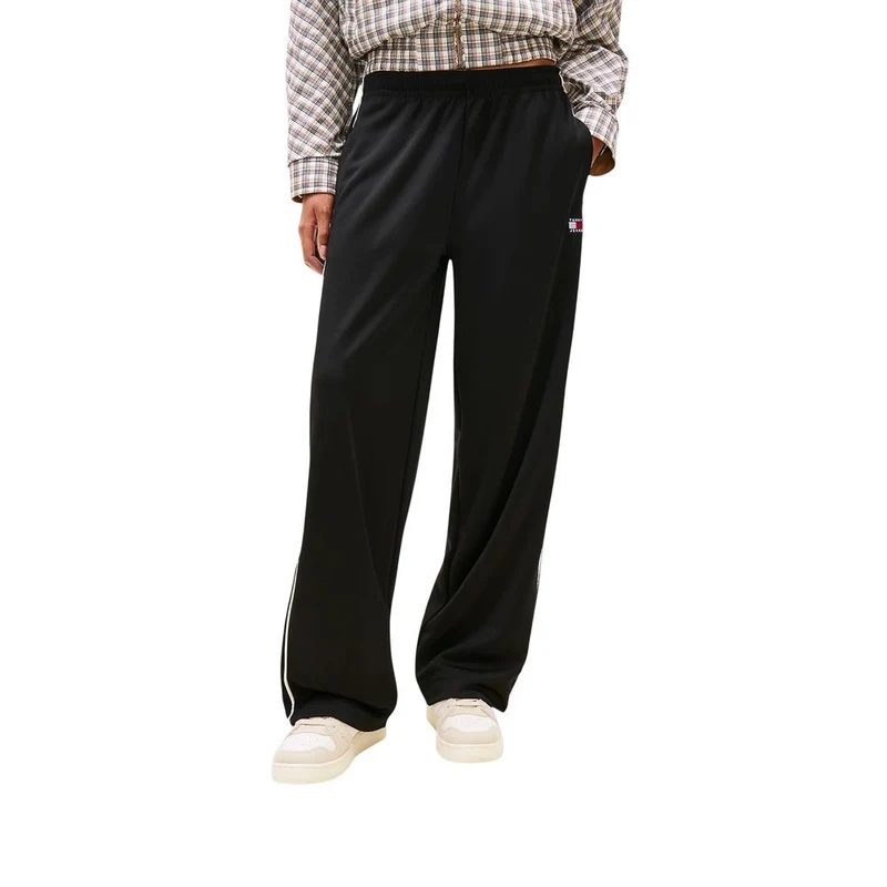 Tommy Hilfiger Jeans Black Recycled Polyester Joggers (Workout Pants) IT44|L