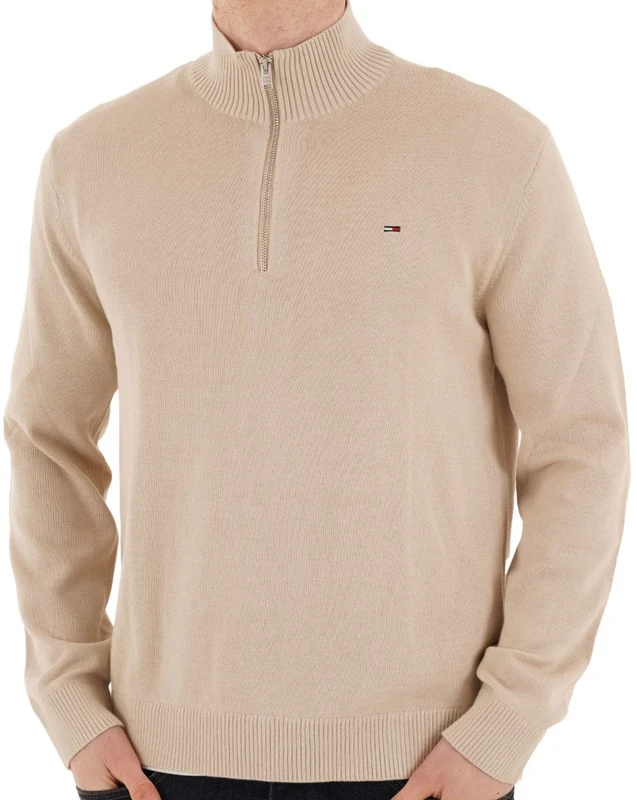 Tommy Jeans Essential Quarter Zip Gulf Sand 2XL