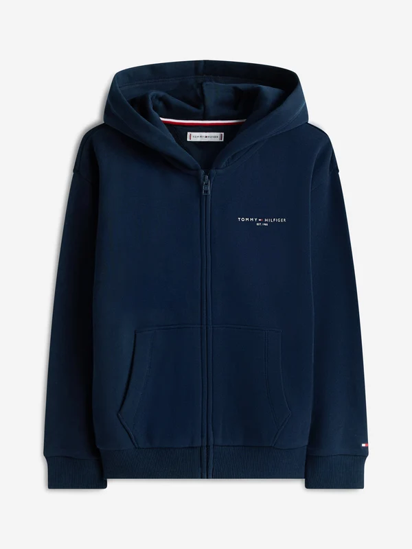 Tommy Hilfiger Kids Mini Corp Zip Up Top in Navy Navy / 6 Yrs