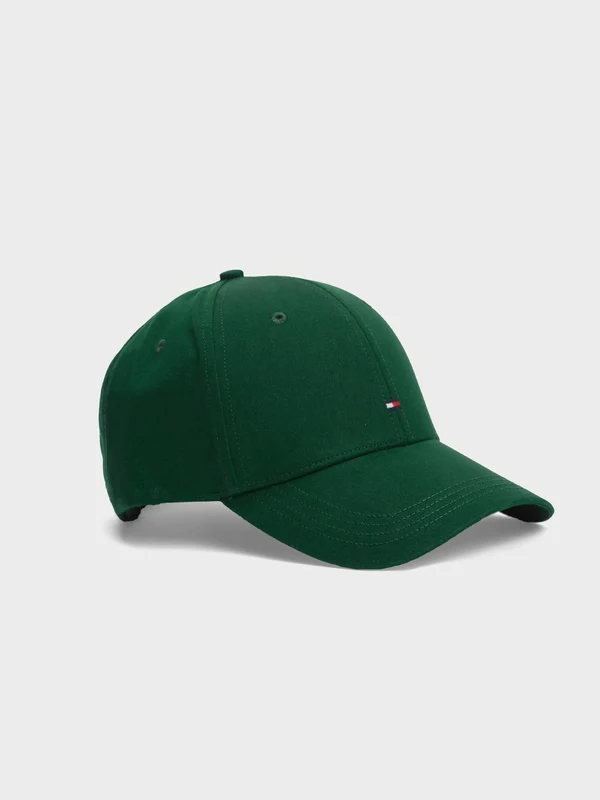 Tommy Hilfiger - Men's Hilfiger Flag Six-Panel Baseball Cap Green / osz