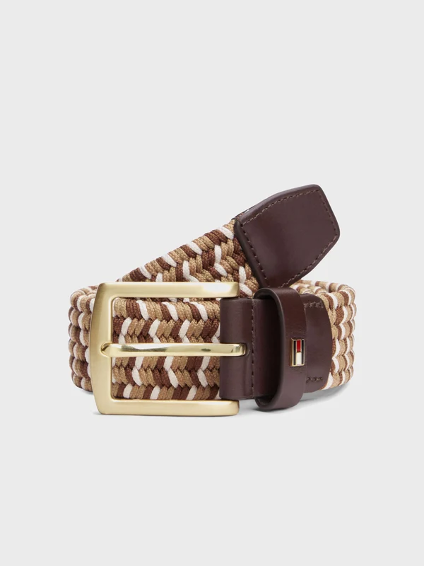 Tommy Hilfiger - Men's Denton Elastic Belt Brown / 85