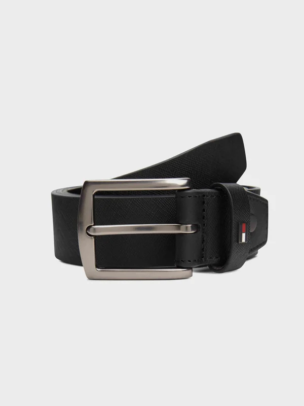 Tommy Hilfiger - Men's Leather belt Denton Black 1 / 115