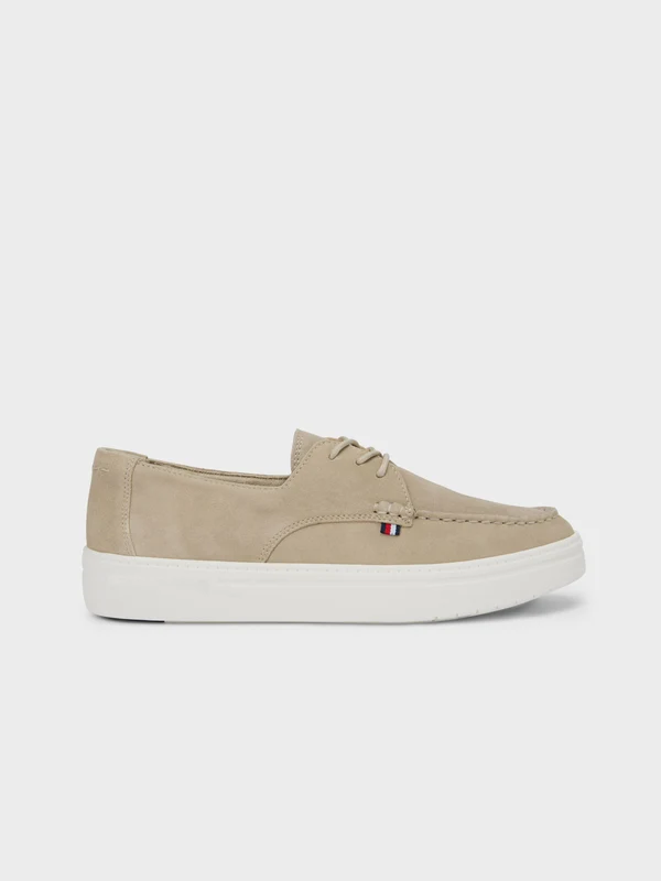 Tommy Hilfiger - Men's Casual Suede Stitch Toe Hybrid Beige / 42
