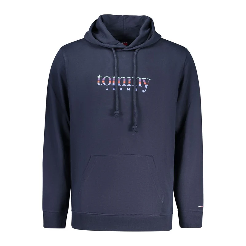 Tommy Hilfiger Blue Cotton Men Hoodie S