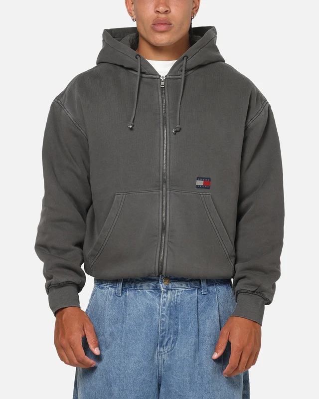 Tommy Jeans Quilt New Classics Zip Up Jacket Black XL