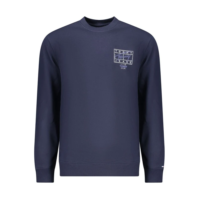 Tommy Hilfiger Blue Cotton Men Sweatshirt L