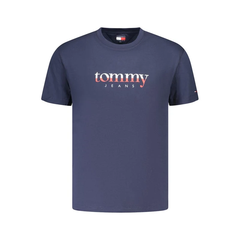Tommy Hilfiger Blue Cotton Men's T-Shirt XL