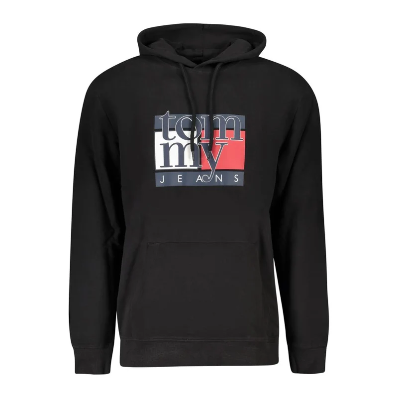 Tommy Hilfiger Black Cotton Men Sweatshirt XXL