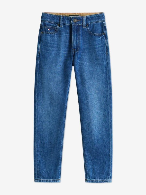 Tommy Hilfiger Boys Modern Straight Denim Jeans in Blue Navy / 5 Yrs