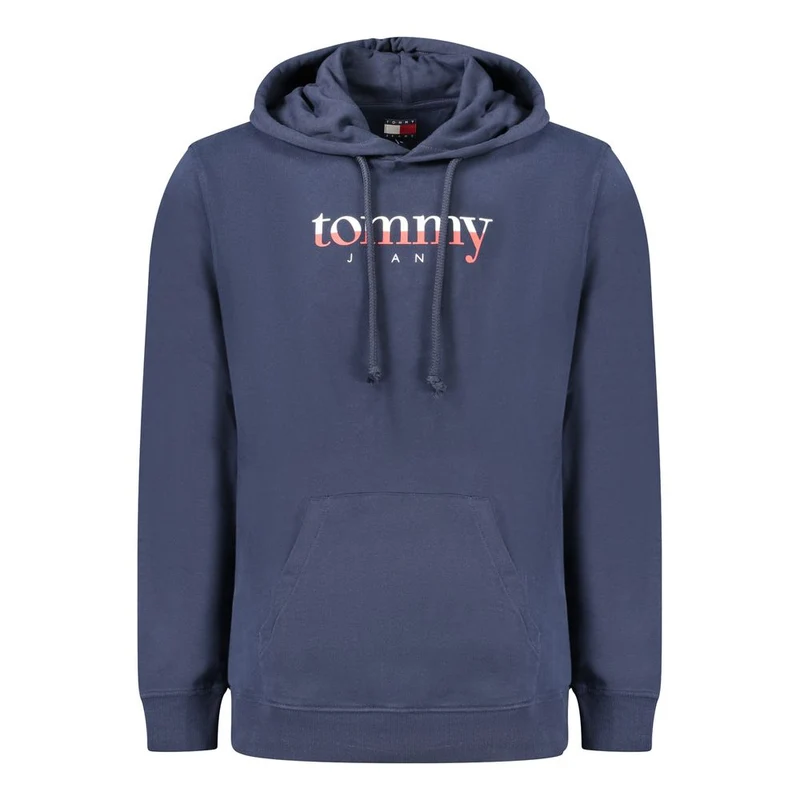 Tommy Hilfiger Blue Cotton Men's Hooded Sweatshirt XXL