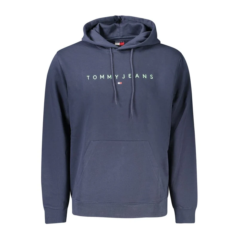 Tommy Hilfiger Blue Cotton Men's Hoodie Sweatshirt XXL