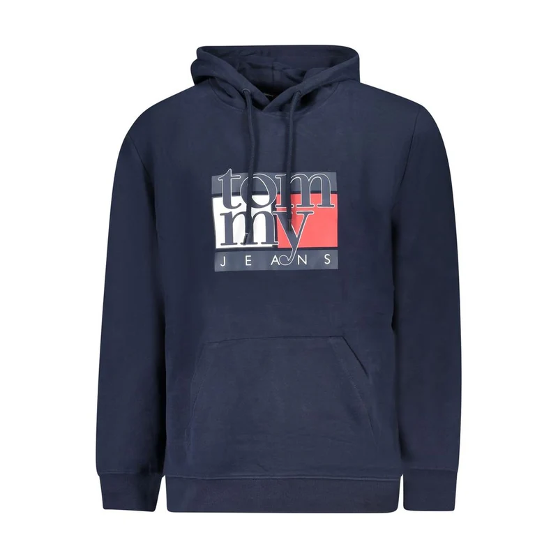 Tommy Hilfiger Blue Cotton Men's Hoodie M