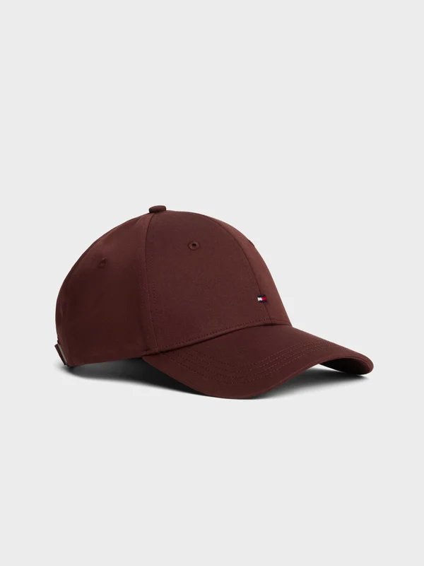 Tommy Hilfiger - Men's Hilfiger Flag Six-Panel Baseball Cap Dark Brown / osz