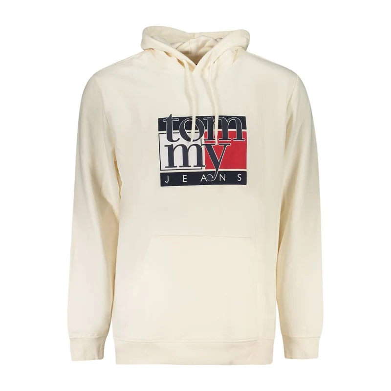 Tommy Hilfiger White Cotton Men's Hooded Sweatshirt S