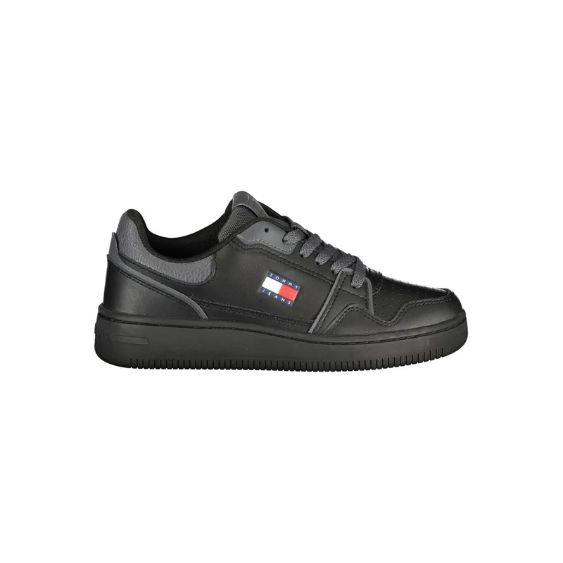 Tommy Hilfiger Black Polyurethane Women Sneaker EU39/US9