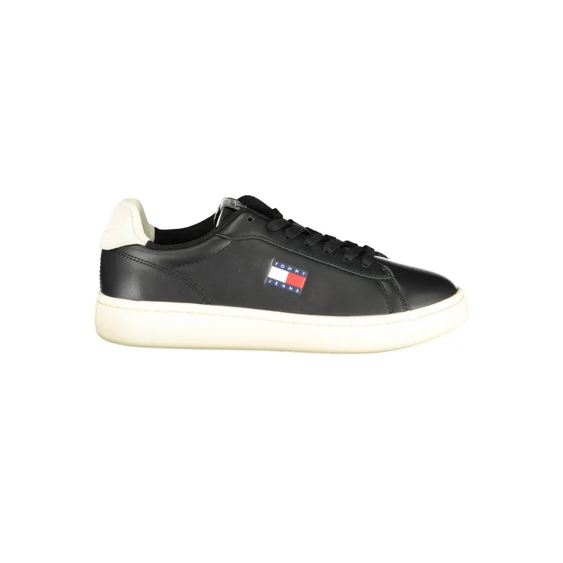 Tommy Hilfiger Black Polyurethane Women's Sneaker EU42/US12