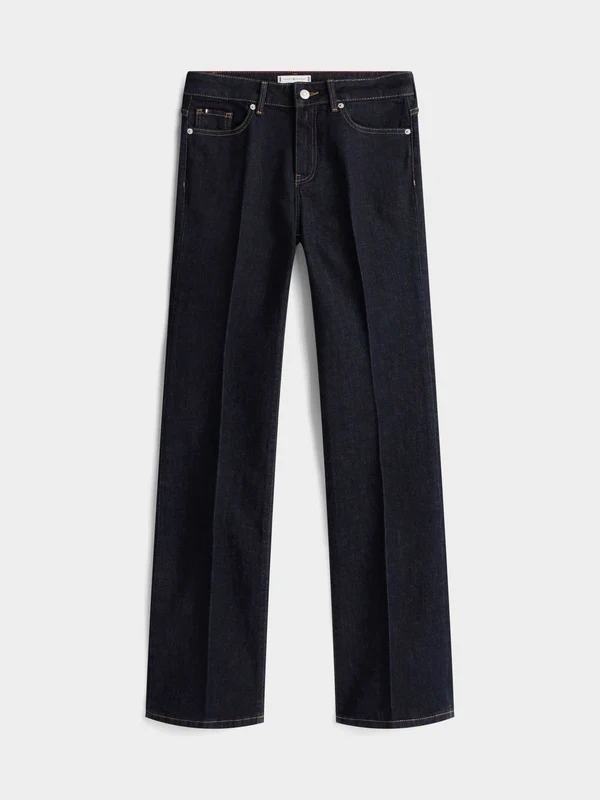 Tommy Hilfiger - Women's Iconic Mid Rise Bootcut Jeans Dark Denim / 32