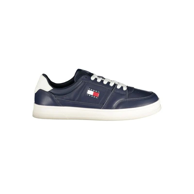 Tommy Hilfiger Blue Leather Men Sneaker EU45/US12