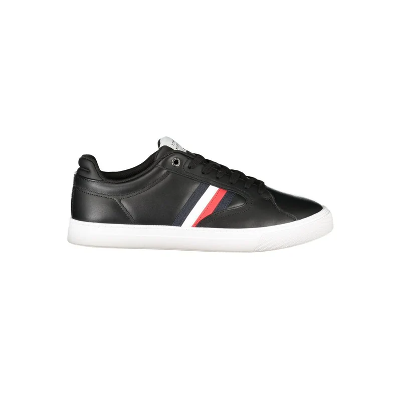 Tommy Hilfiger Black Polyester Men Sneaker EU40/US7