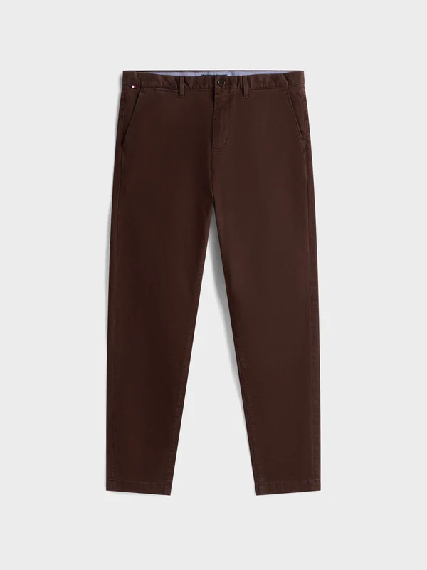 Tommy Hilfiger - Men's Harlem Tapered Leg Twill Chinos Brown / 33
