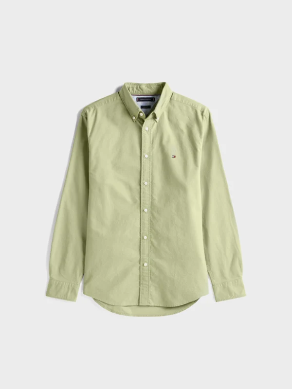 Tommy Hilfiger - Men's Heritage Regular Fit Oxford Shirt Spring Olive / XS