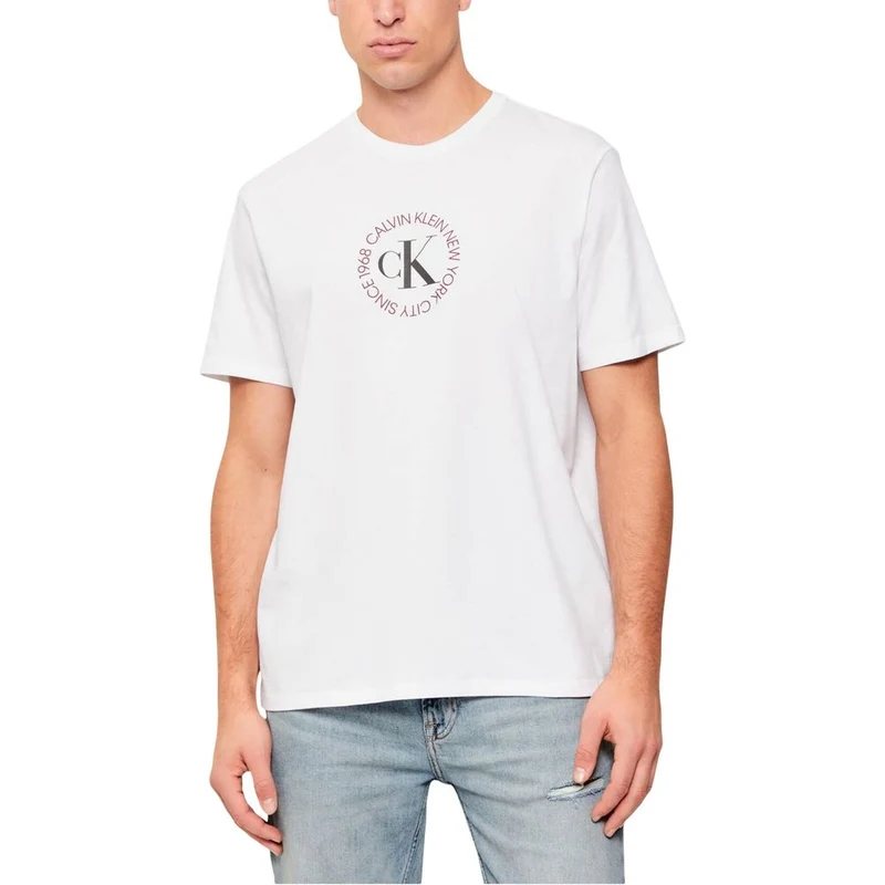 Calvin Klein Jeans White Cotton T-Shirt IT54 | XXL