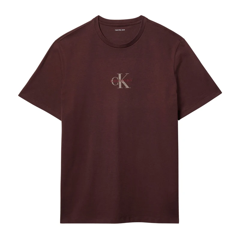 T-Shirt Uomo Calvin Klein Mono Logo Graphic Marrone L