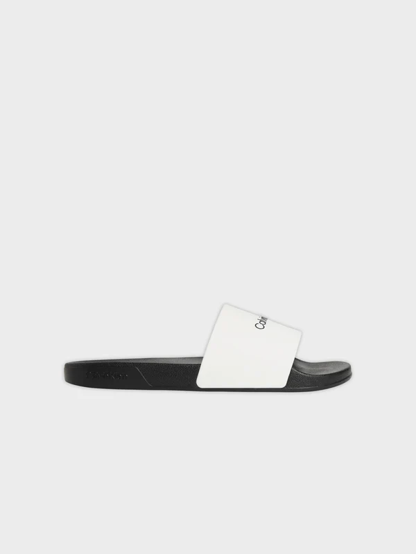 Calvin Klein - Men's Slippers Ess Slide Monobrand Black/White / 46