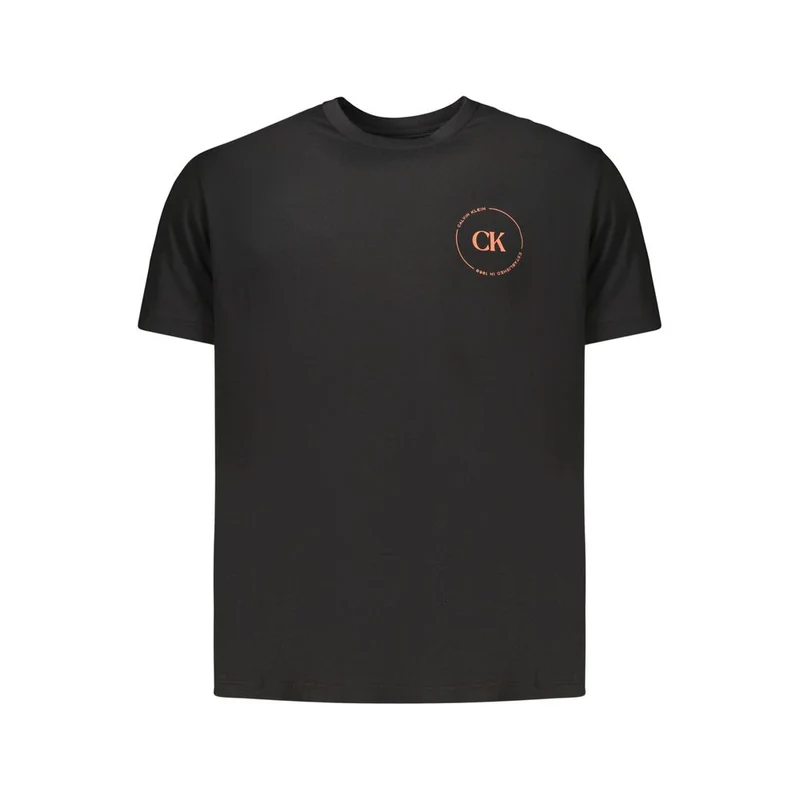 Calvin Klein Black Cotton Men's T-Shirt S