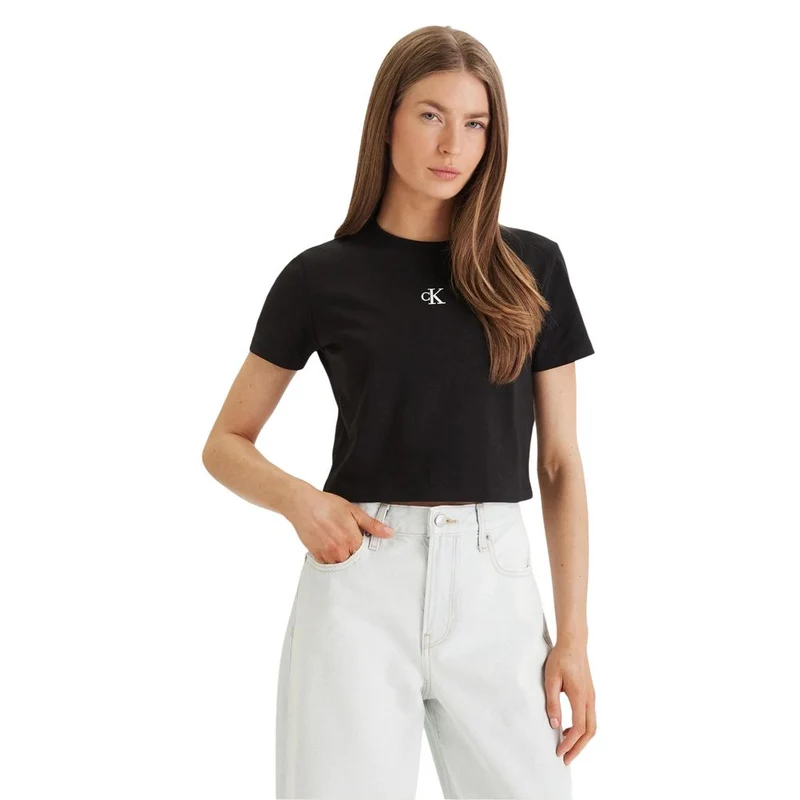 Calvin Klein Jeans Black Cotton T-Shirt IT42|M