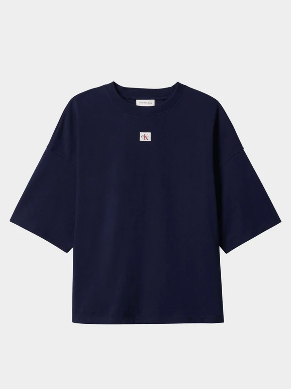 Calvin Klein Jeans - Women's Woven Label Oversızed Blue / M