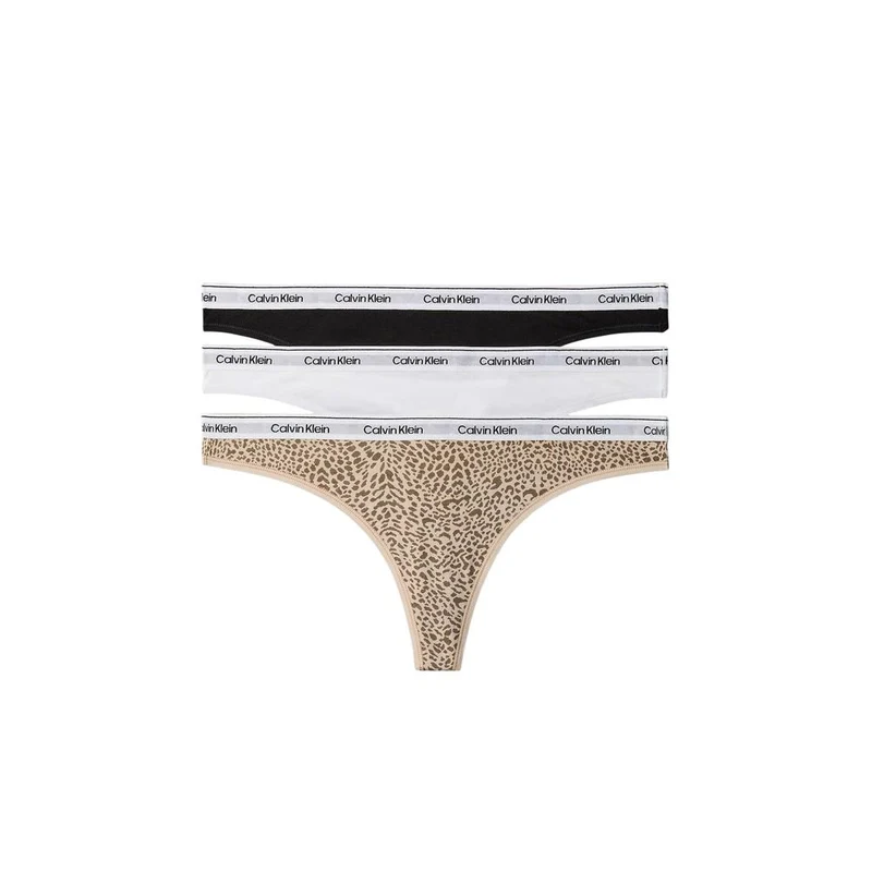 Calvin Klein Underwear Black And White Cotton Pantie XL
