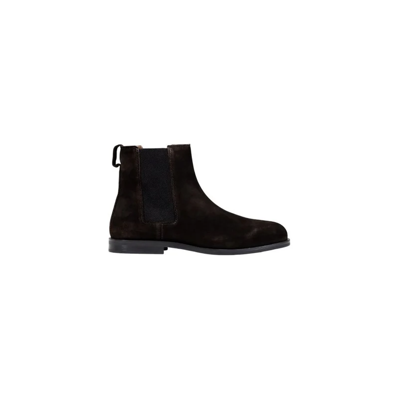 Calvin Klein Brown Suede Leather Chelsea Boots EU44/US11