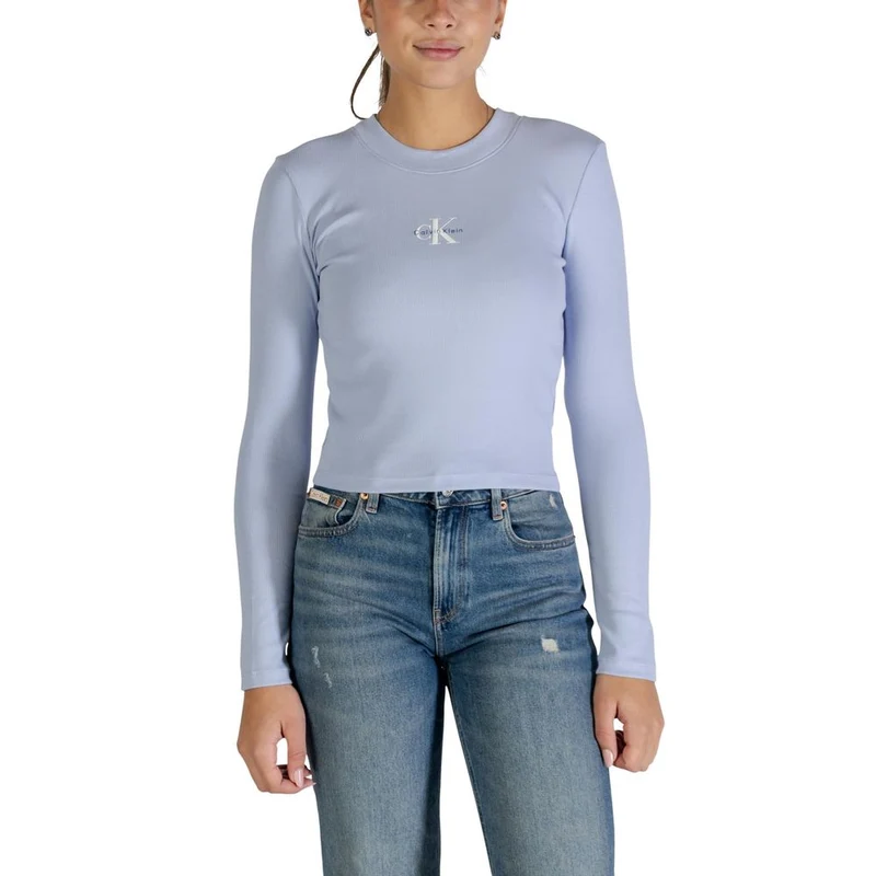 Calvin Klein Jeans Blue Cotton Long Sleeve T-Shirt IT42|M