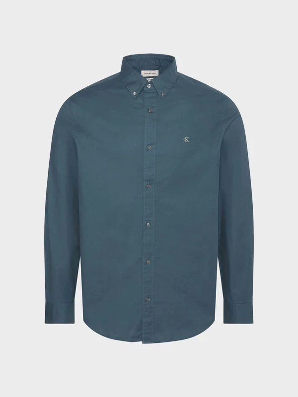 Calvin Klein Jeans - Men's Long Sleeve Shirt Dark Blue / M