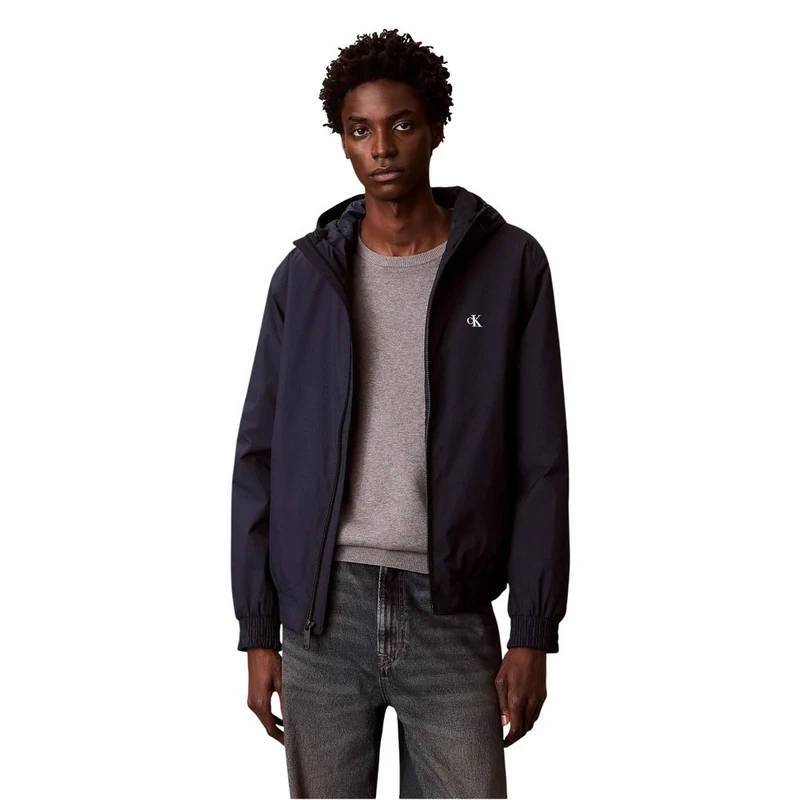 Calvin Klein Jeans Blue Recycled Polyester Full-Length Jacket IT54 | XXL