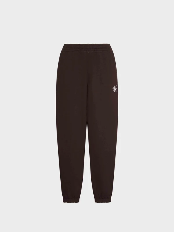 Calvin Klein Jeans - Women's Monologo French Terry Jogger Brown / L