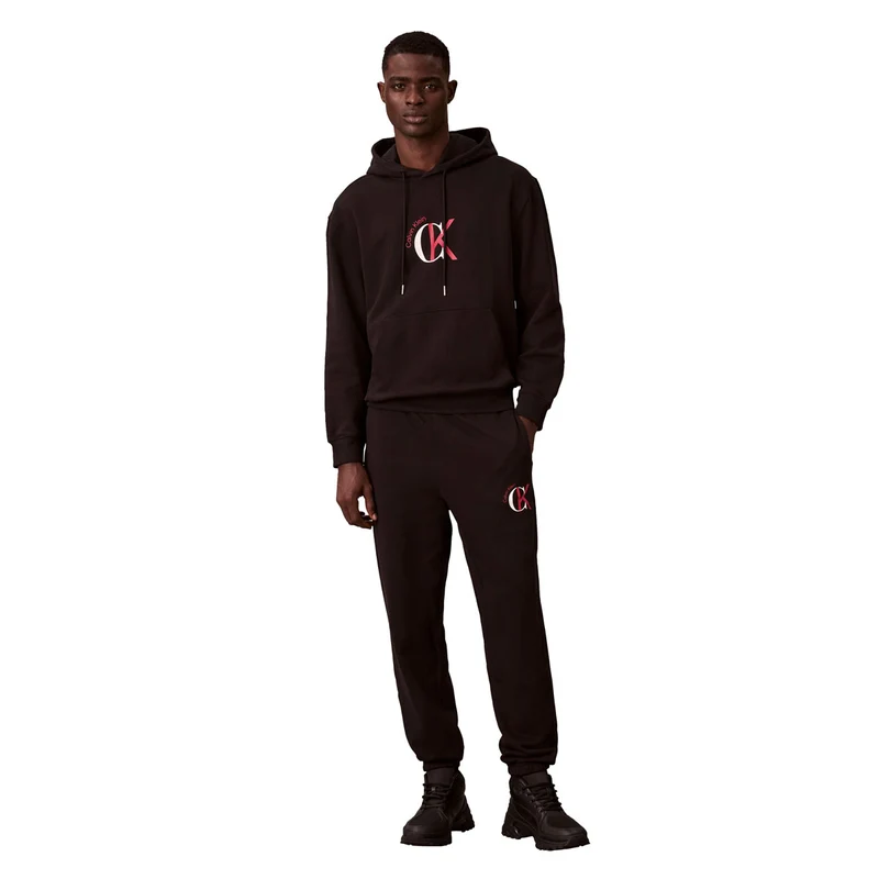 Pantalone Jogger Uomo Calvin Klein French Terry Graphic Nero M