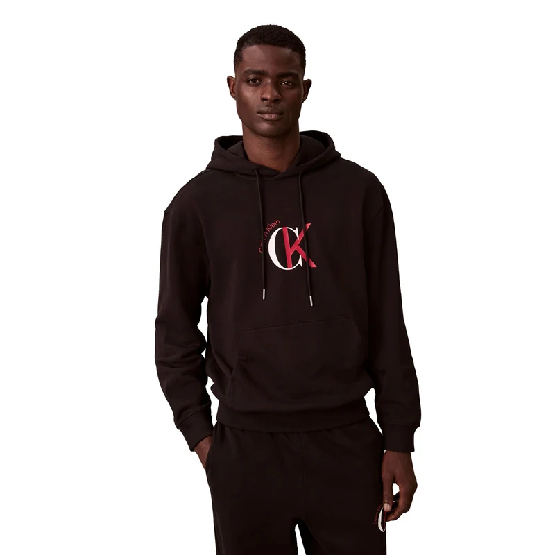 Felpa Uomo Calvin Klein French Terry Graphic Nero S