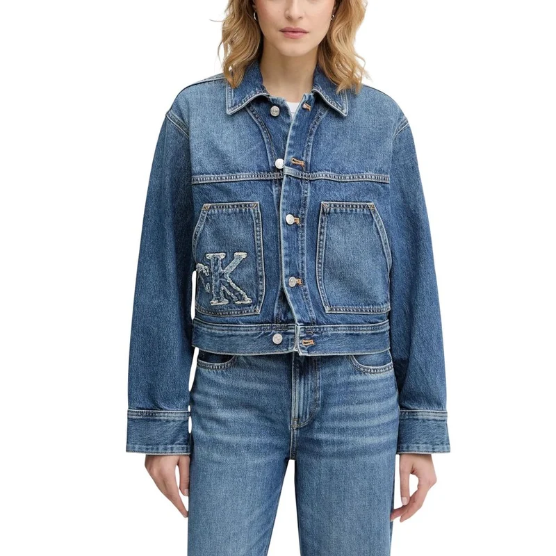 Calvin Klein Jeans Blue Cotton Denim Jacket IT40|S