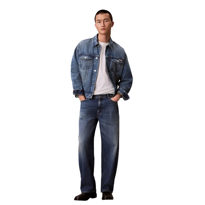 Jeans Uomo Calvin Klein Barrel Lucky Star Blu 32