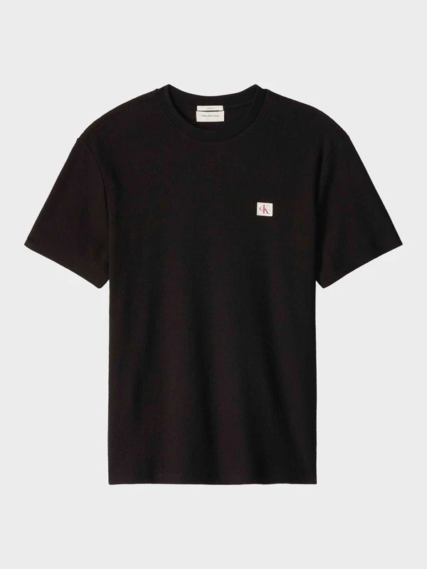 Calvin Klein Jeans - Men's Classic Waffle T- Shirt Black / L