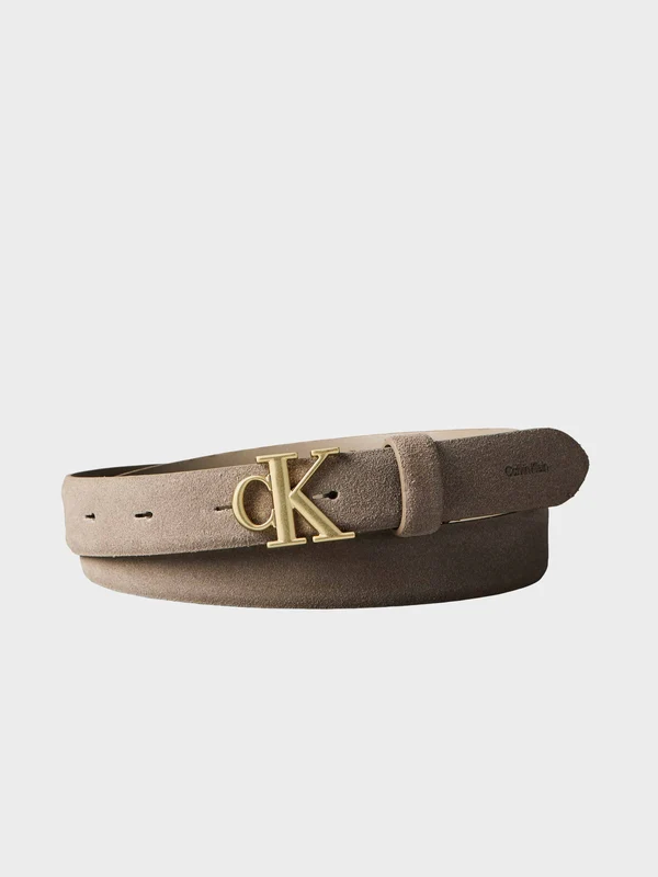 Calvin Klein Jeans - Women's Suede Belt Taupe / 70