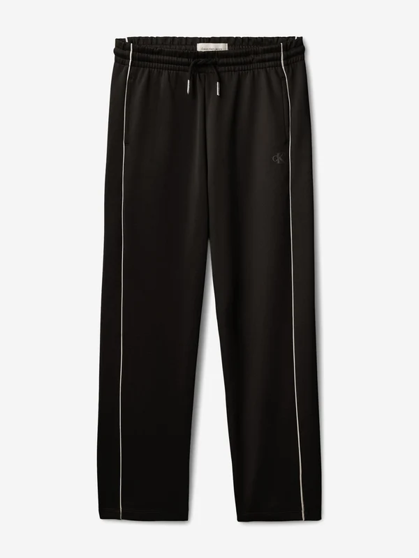 Calvin Klein Boys Piping Joggers in Black Black / 16 Yrs
