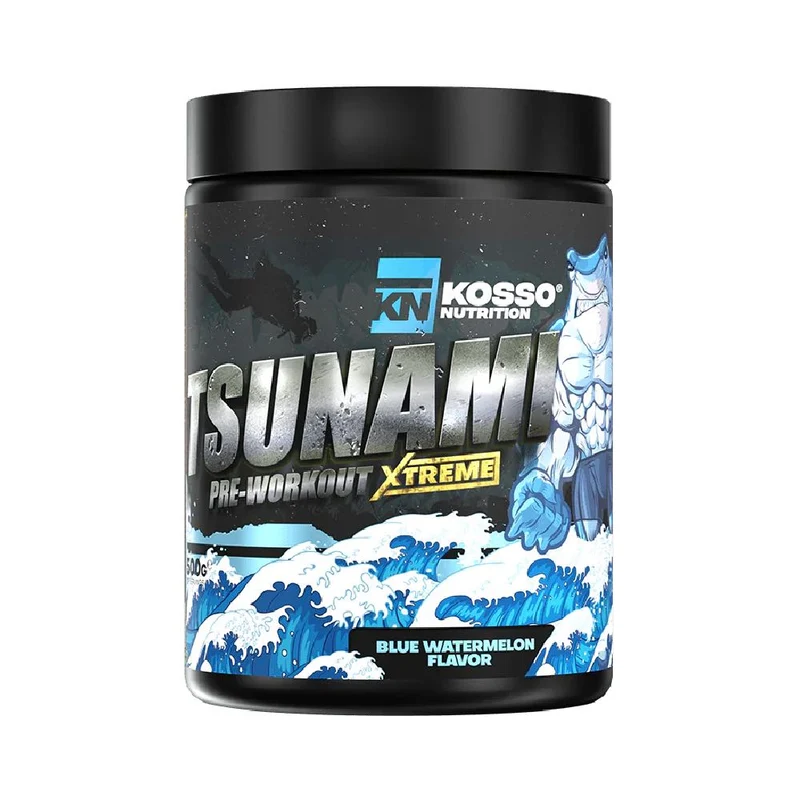 Pre-Workout Extreme 500g, pudra, Kosso Nutrition, Pre-workout cu cofeina Tsunami