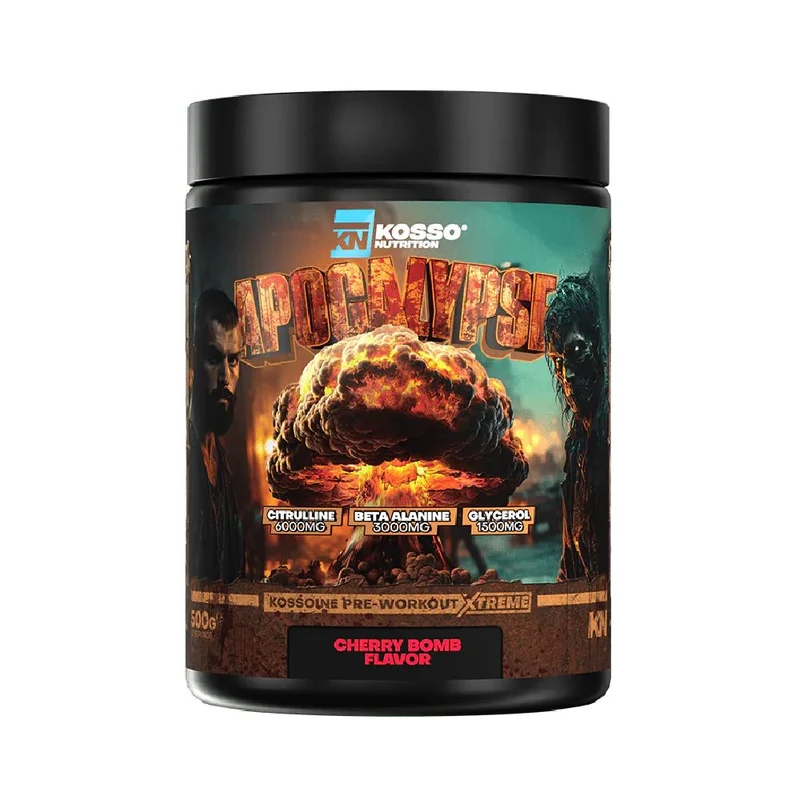 Pre-Workout Extreme 500g, pudra, Kosso Nutrition, Pre-workout cu cofeina Apocalypse