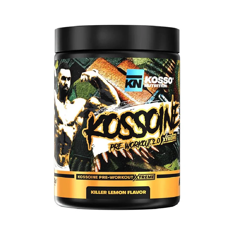 Pre-Workout Extreme 500g, pudra, Kosso Nutrition, Pre-workout cu cofeina Killer Lemon