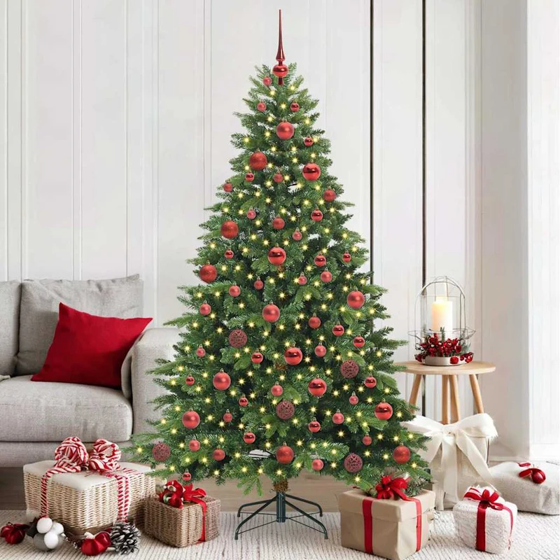 Kunstkerstboom 180 cm groen met 300 LED PE/PVC
