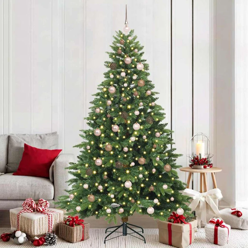 Kunstkerstboom 210 cm groen met 300 LED