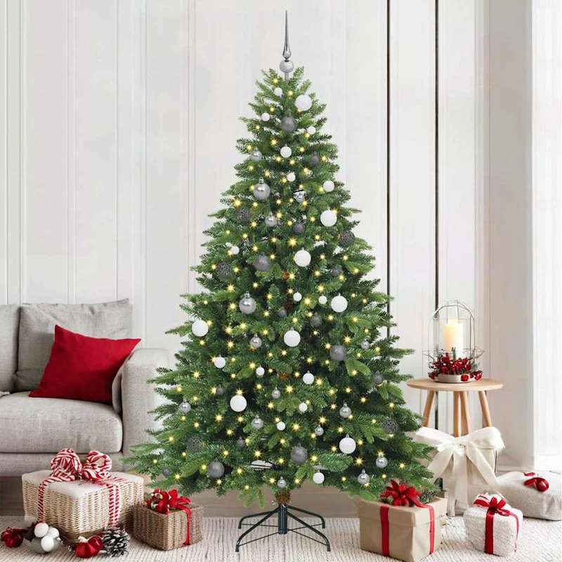 Kunstkerstboom 210 cm groen met 300 LED